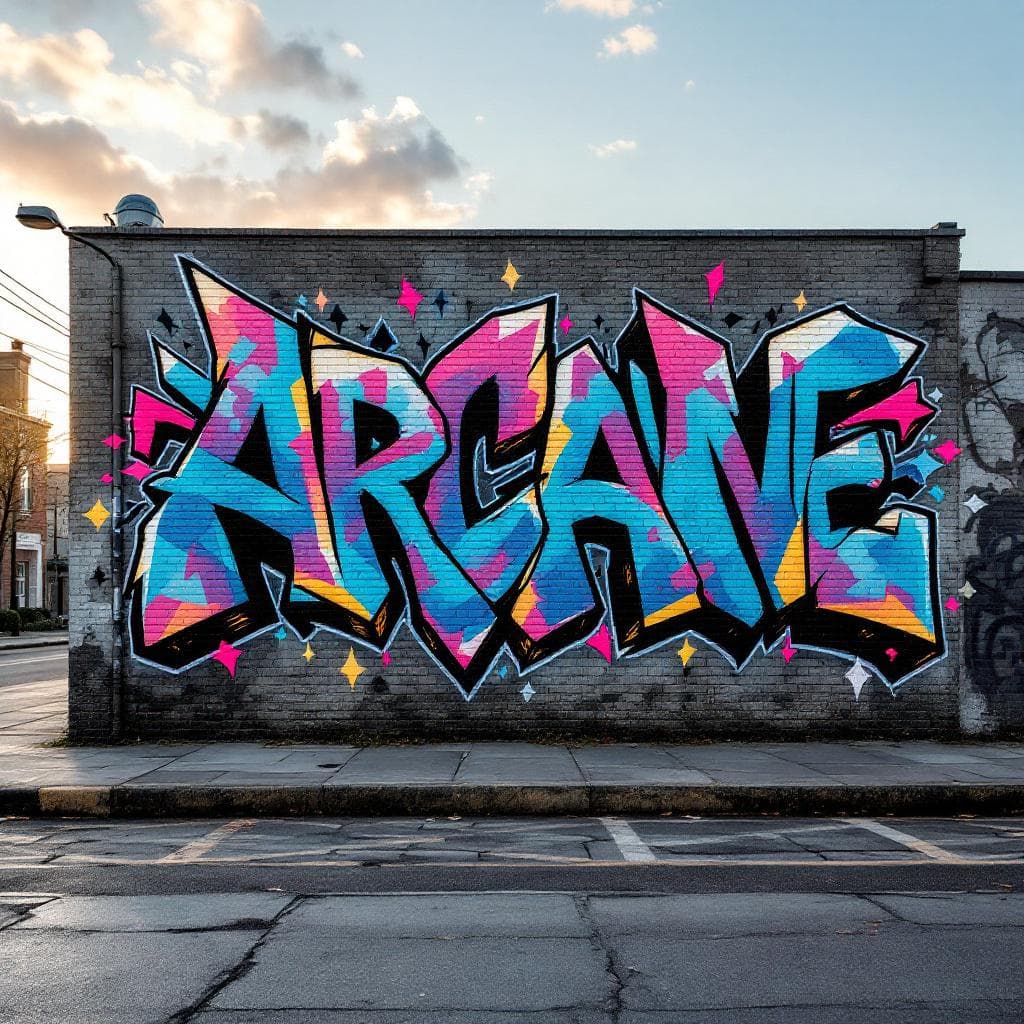 A graffiti on arcane style