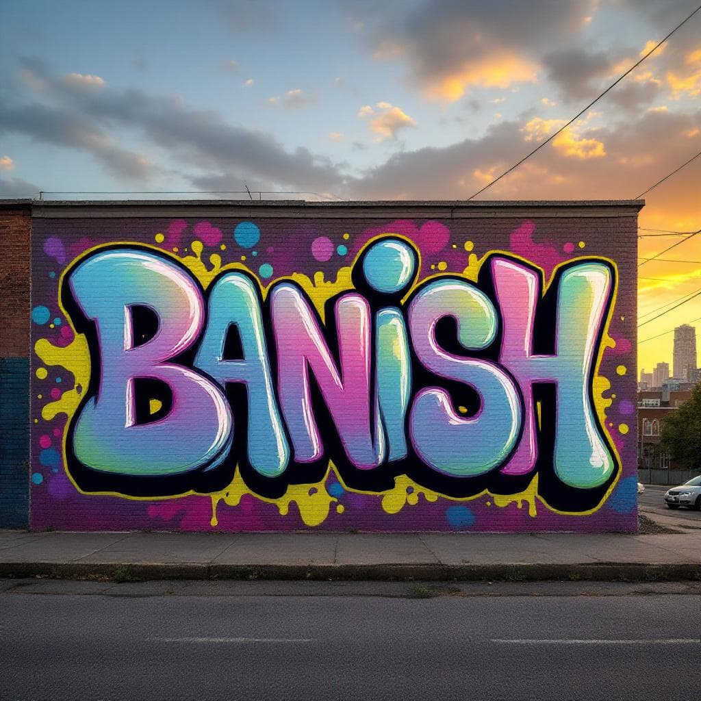 bubble graffiti: banish