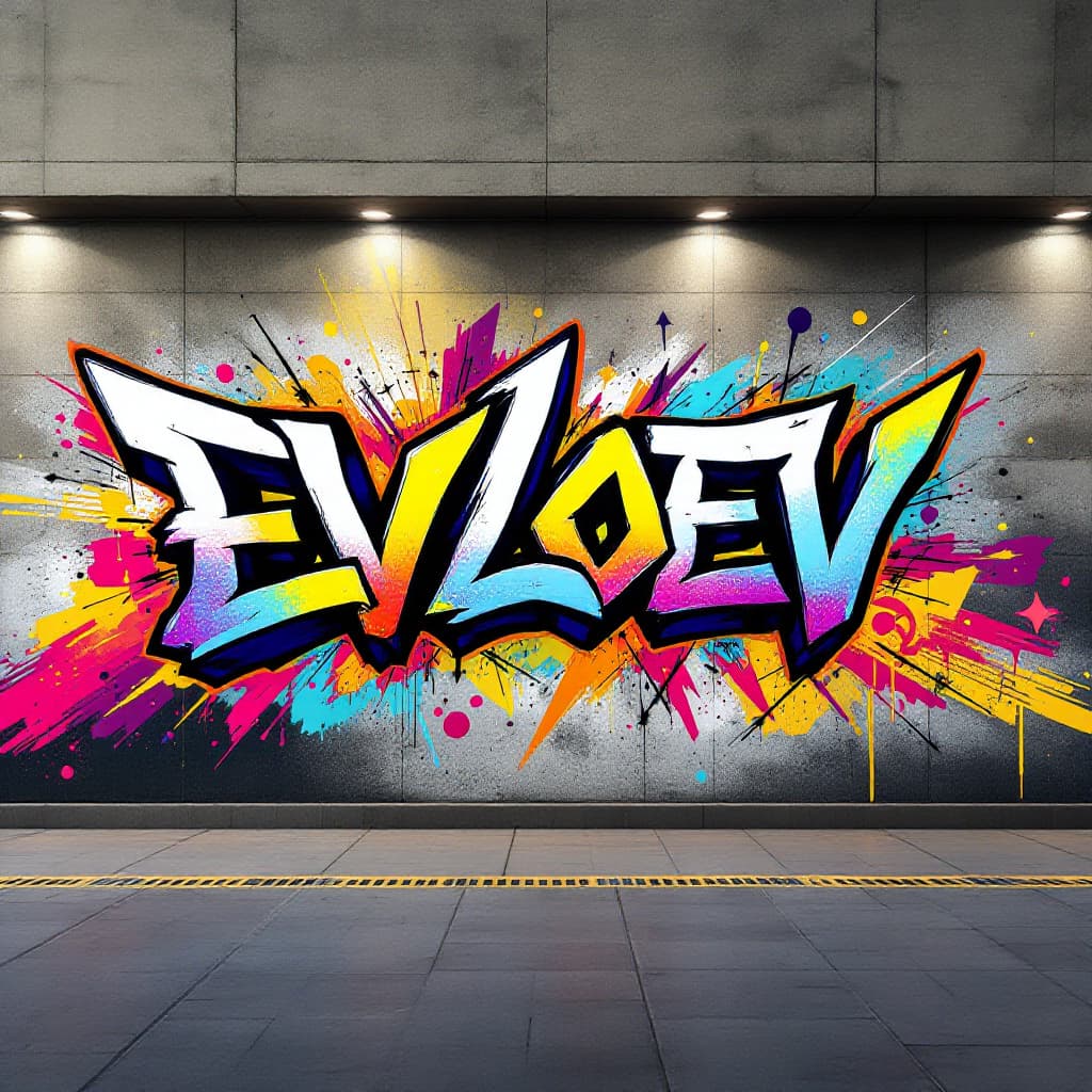 wildstyle graffiti: EVLOEV