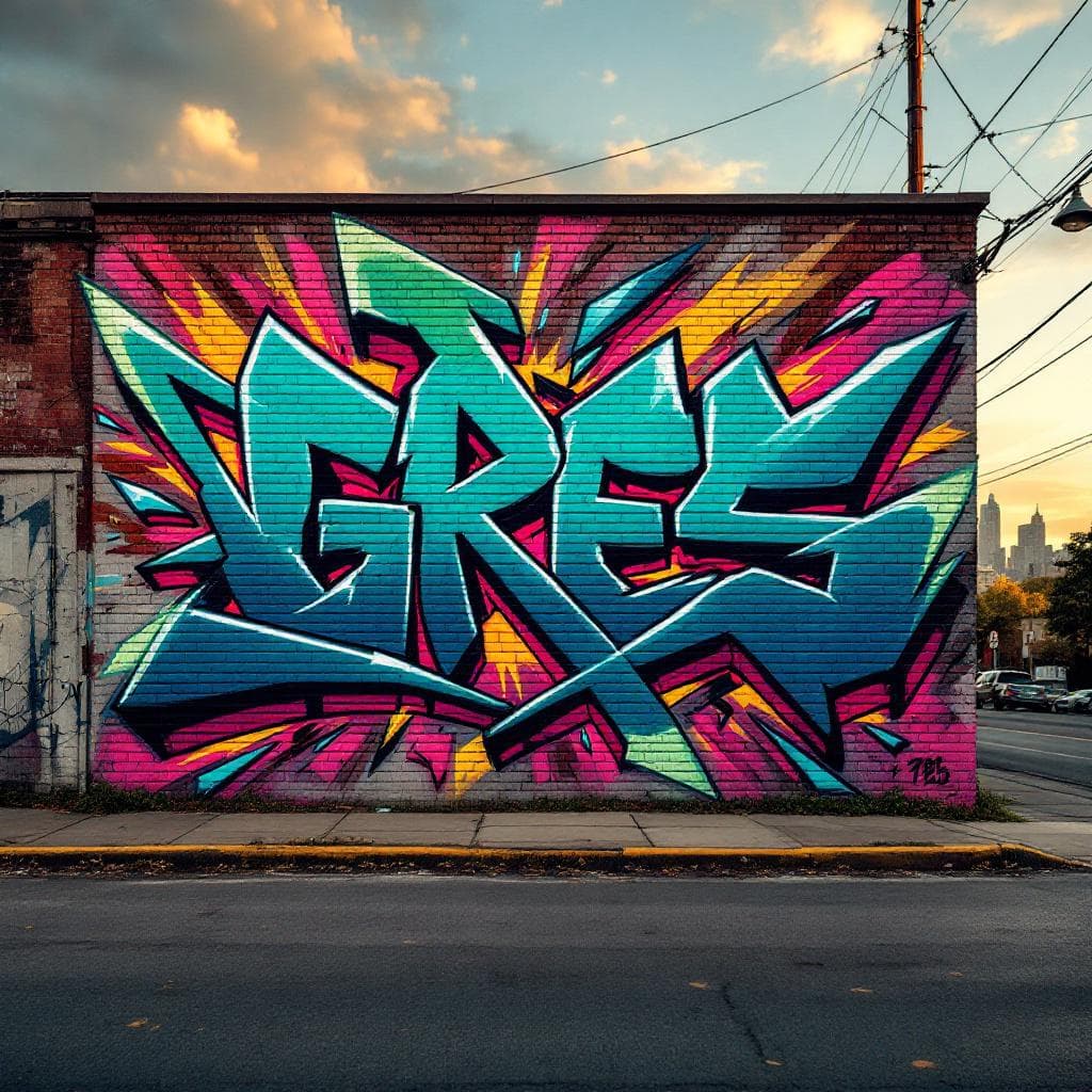wildstyle art: Gres. Explore this stunning wildstyle creation that brings "Gres" to life.