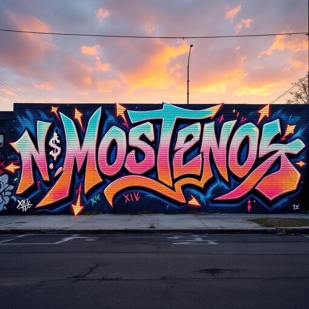 I need a tag for nortenos that says N.$. Mobsters kinda in perfect cursive and have x4 and .:: dots and xiv and shit to fill up the whole thing