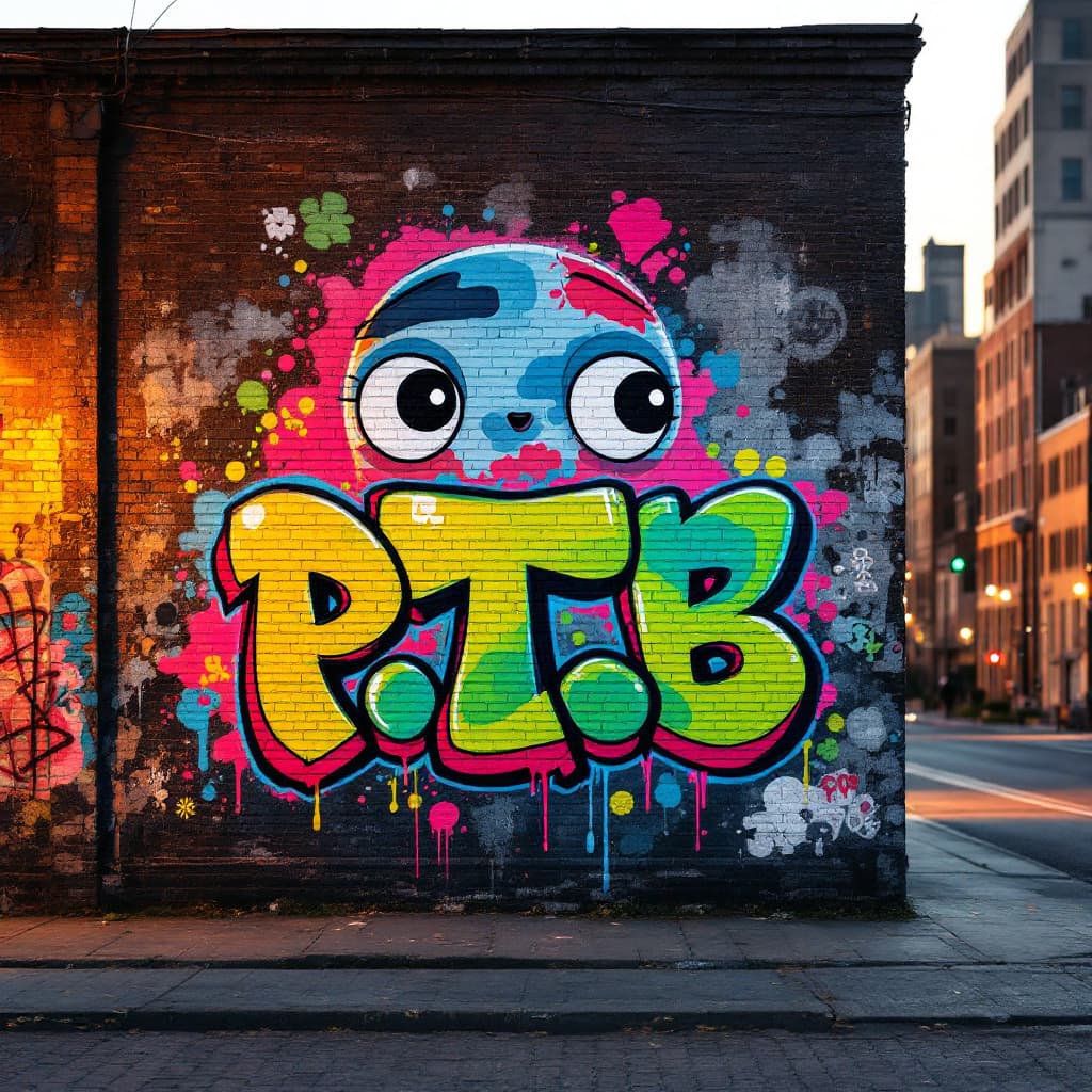 character graffiti: P.T.T.B.