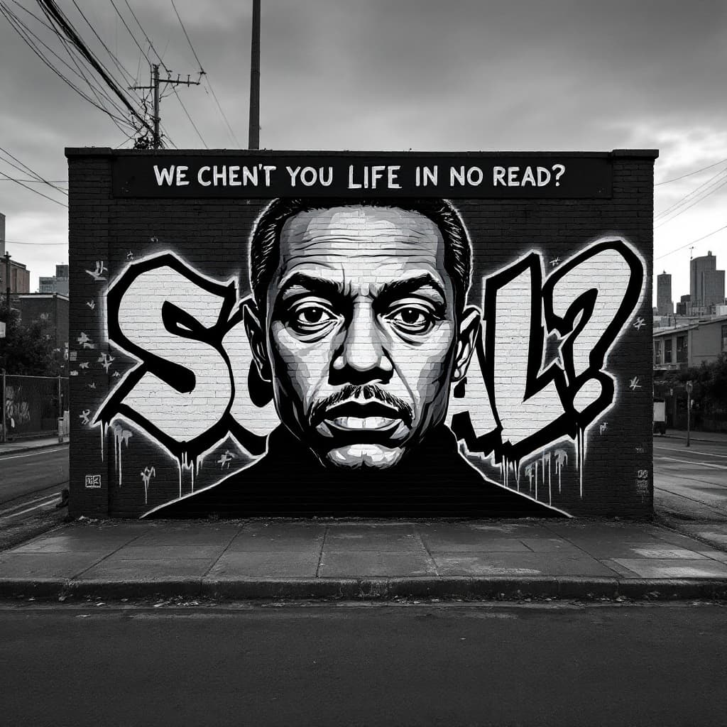 stencil graffiti: Sosal?