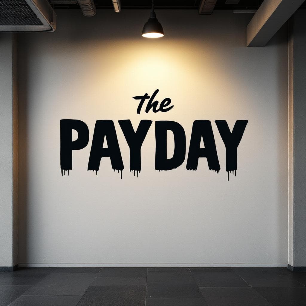 classic graffiti: the text PAYDAY